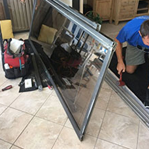 sliding glass door frame repair Santee